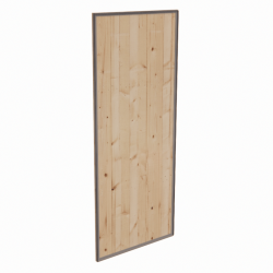 Wooden Partition with Signage | Decoroom