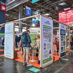 Houten scheidingswand met bord | Decoroom