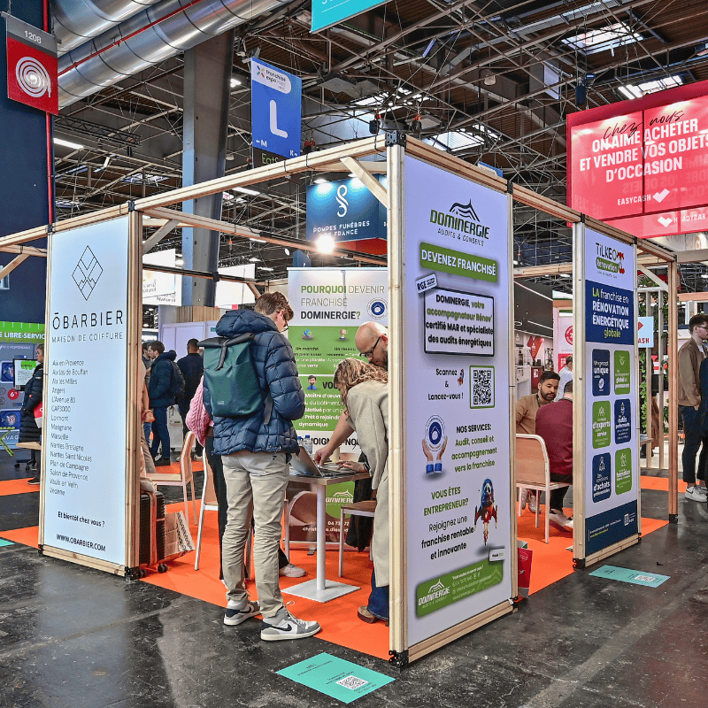 Wooden Partition with Signage | Decoroom